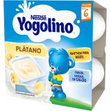 Yogolino Yogurt de Plátano · Nestlé · 4x100 gramos