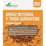 Tostadas de Arroz Integral y Trigo Sarraceno · Soria Natural · 90 gramos