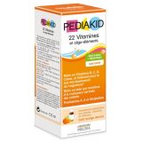 Jarabe Infantil de 22 vitaminas y Oligoelementos · Pediakid · 125 ml