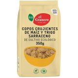 Copos Crujientes de Maíz y Trigo Sarraceno · El Granero Integral · 350 gramos