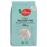 Coco Rallado Fino · El Granero Integral · 200 gramos