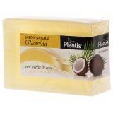 Jabón de Glicerina con Aceite de Coco · Plantis · 120 gramos