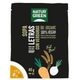 Sopa de Letras con Verduras Bio · Naturgreen · 40 gramos
