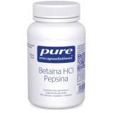 Betaína HCl Pepsina · Pure Encapsulations · 90 cápsulas
