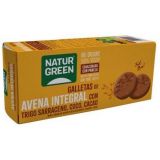 Galletas de Avena Integral con Trigo Sarraceno, Coco y Cacao Bio · Naturgreen · 140 gramos