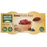 Postre de Avena con Frutos Rojos Bio · Naturgreen · 2x125 gramos