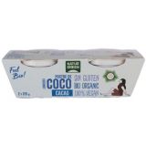 Postre de Coco con Cacao Bio · Naturgreen · 2x125 gramos