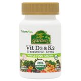 Garden Vitamina D3 & K2 · Nature's Plus · 60 cápsulas