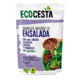 Semillas Molidas de Ensalada con Lino, Girasol, Calabaza, Cáñamo y Frambuesa · Ecocesta · 200 gramos