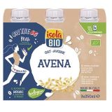 Pack Bebida Mini de Avena 0% Azúcar · Isola Bio · 3x250 ml