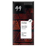 Chocolate Negro Fino 99% Cacao · Vivani · 80 gramos