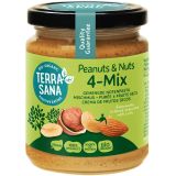 Crema de Frutos Secos con Cacahuetes 4-Mix · Terrasana · 250 gramos