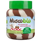 Crema Dúo de Chocolate con Leche y Avellana · Nuscobio · 400 gramos