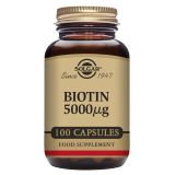 Biotina 5.000 mcg · Solgar · 100 cápsulas