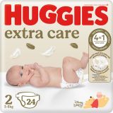 Pañales para Bebé Extra Care Talla 2 · Huggies · 24 unidades