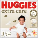 Pañales para Bebé Extra Care Talla 4 · Huggies · 33 unidades