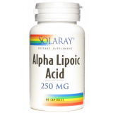 Ácido Alfa Lipoico 250 mg · Solaray · 60 cápsulas