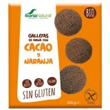 Galletas de Avena con Cacao y Naranja · Soria Natural · 200 gramos