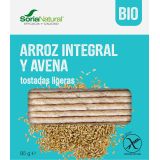 Tostadas Ligeras de Arroz Integral y Avena · Soria Natural · 85 gramos