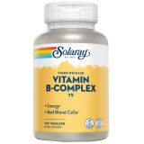 Vitamin B-Complex 75 - Acción Retardada · Solaray · 100 cápsulas