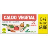 Pastillas de Caldo Vegetal · Soria Natural · 12 pastillas