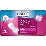 Compresas Lady Pad Normal · Lindor · 14 unidades