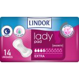 Compresas Lady Pad Extra · Lindor · 14 unidades
