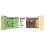 Barrita Proteica Vegana Cremosa de Chocolate, Cacahuete y Caramelo · MaxiNutrition · 45 gramos