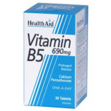 Vitamina B5 (Pantotenato cálcico) · Health Aid · 30 comprimidos