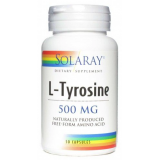 L-Tirosina 500 mg · Solaray · 50 cápsulas