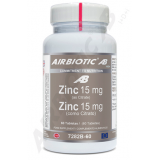 Zinc 15 mg · Airbiotic · 60 comprimidos