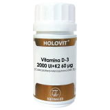 Holovit Vitamina D3 & K2 · Equisalud · 50 cápsulas