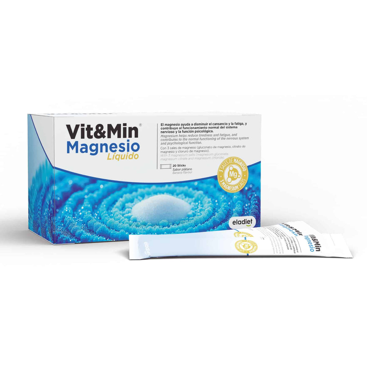 Vit&Min Magnesio · Eladiet · 20 sticks