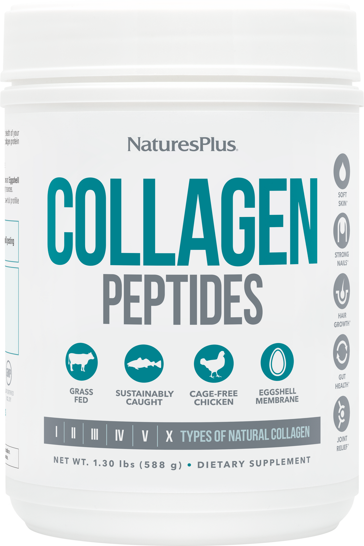 Collagen Peptides · Nature's Plus · 588 gramos