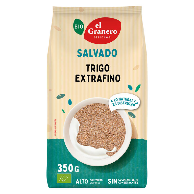Salvado de Trigo Extrafino · El Granero Integral · 350 gramos