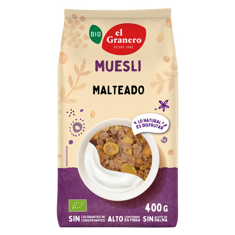 Muesli Malteado · El Granero Integral · 400 gramos