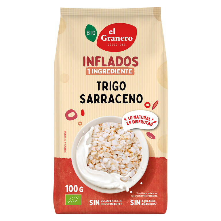 Trigo Sarraceno Hinchado · El Granero Integral · 100 gramos