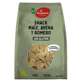 Snack de Maíz, Avena y Romero Bio · El Granero Integral · 60 gramos