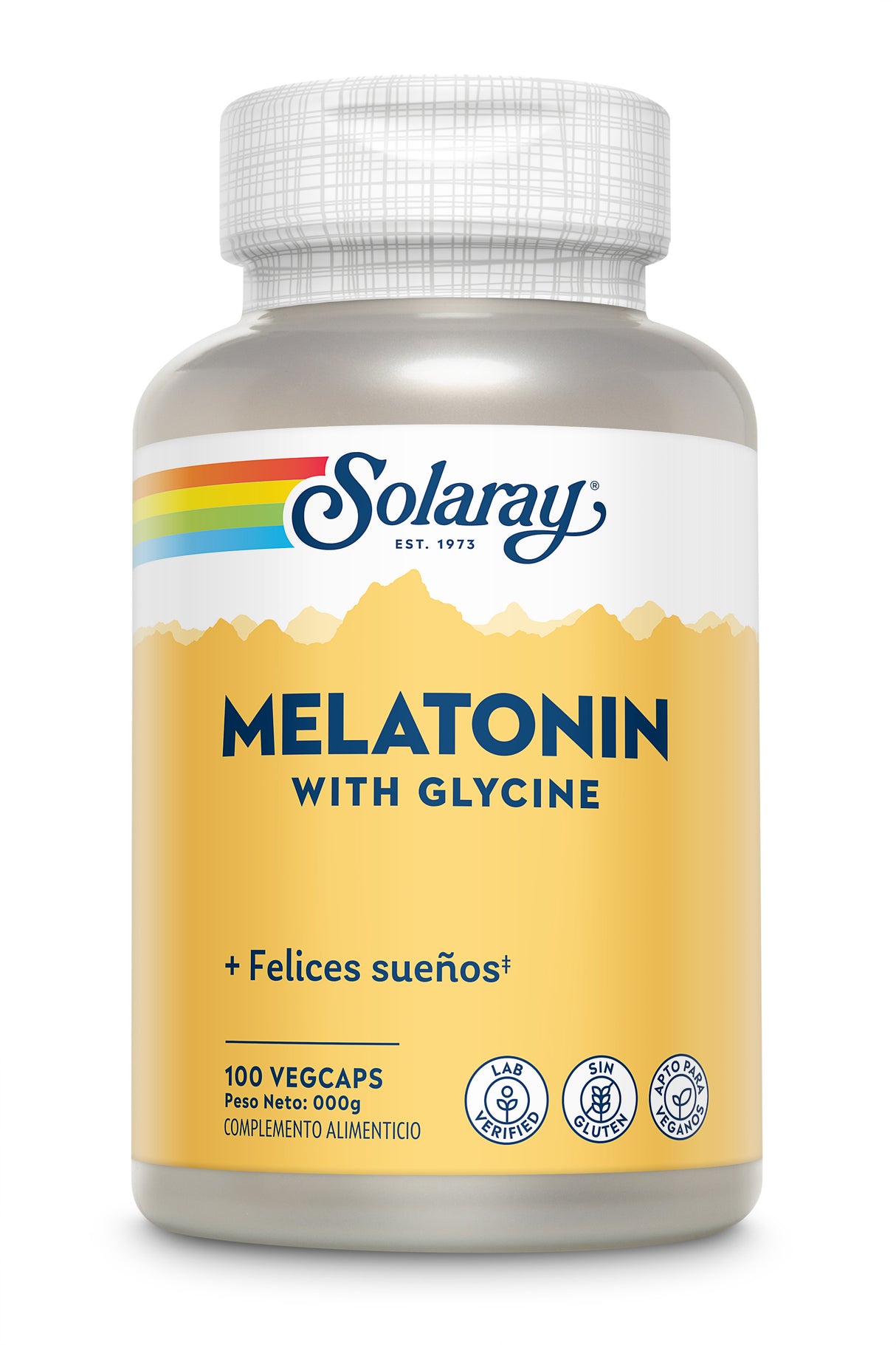 Melatonina con Glicina · Solaray · 100 cápsulas