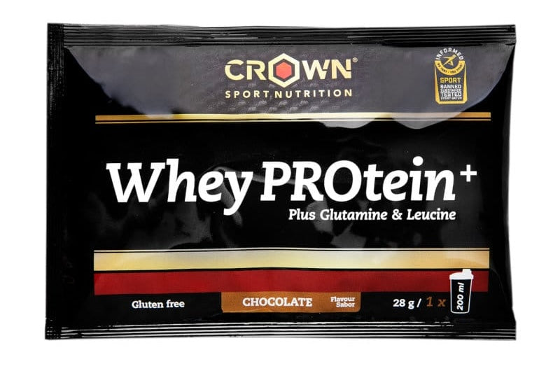 Whey PROtein+: Sabor Chocolate · Crown Sport Nutrition · 28 gramos