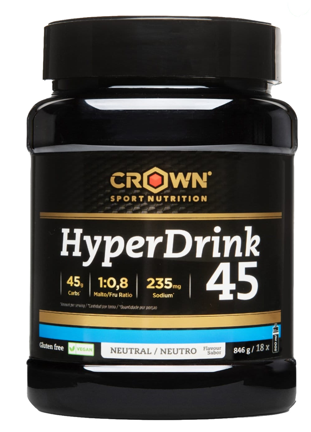 HyperDrink 45: Sabor Neutro · Crown Sport Nutrition · 846 gramos
