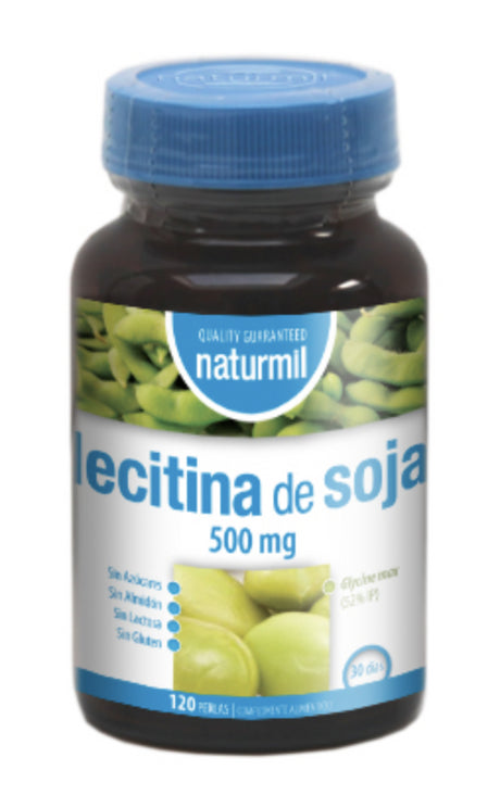 Lecitina de Soja 500 mg · Naturmil · 120 perlas