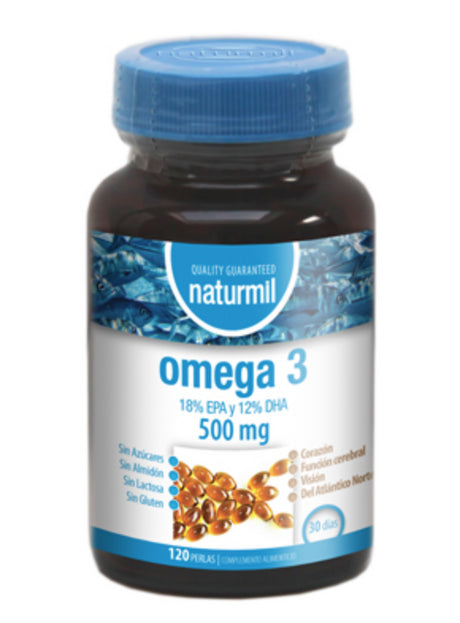 Omega 3 500 mg · Naturmil · 120 perlas