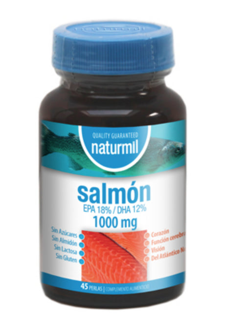 Aceite de Salmón 1.000 mg · Naturmil · 45 perlas [Caducidad 01/2025]
