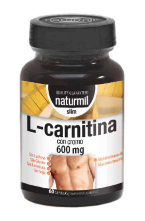 l carnitine vegan sources L-Carnitina 600 mg Slim · Naturmil · 60 cápsulas – Herbolario Salud Natural