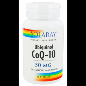 Ubiquinol 50 mg · Solaray · 30 cápsulas