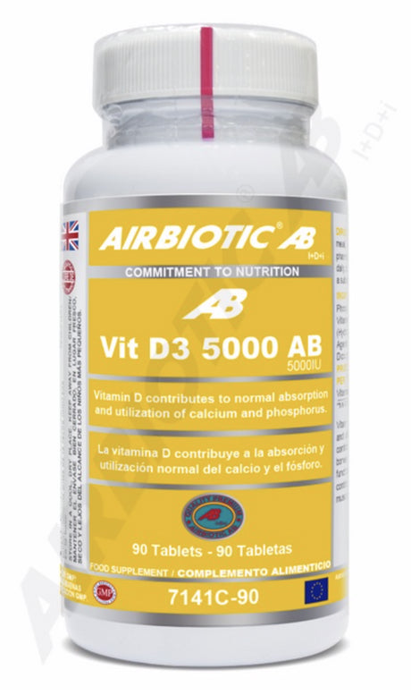 Vitamina D3 AB 5.000 UI · Airbiotic · 90 comprimidos