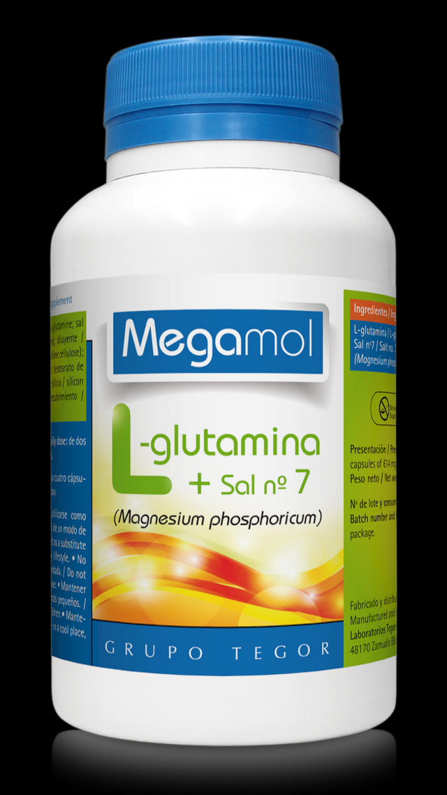 Megamol L-Glutamina + Sal 7 · Tegor · 100 Cápsulas