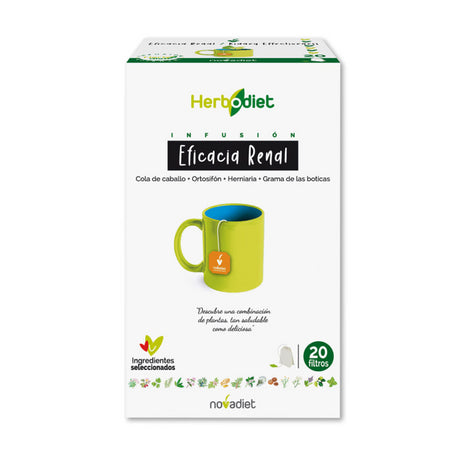 Herbodiet Eficacia Renal · Nova Diet · 20 filtros