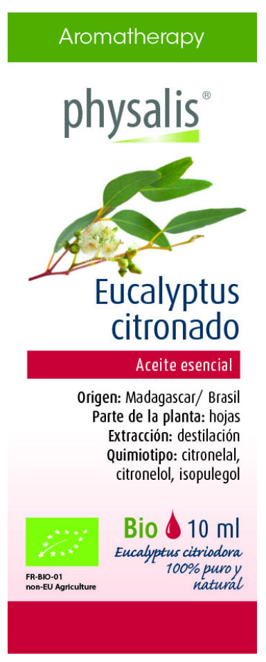 Aceite Esencial de Eucalipto Citronado · Physalis · 10 ml
